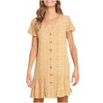 thumbnail image 2 of TIMIFIS Robes pour Femmes Été Décontractées à Imprimé Floral à Bretelles Spaghetti Robe Soleil Bohème Plage Évasée Mini Robes Été, 2 of 8