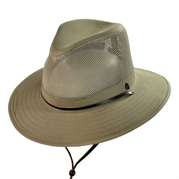 Mesh Crown Aussie Hat - XXL - Khaki