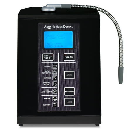 

Aqua Ionizer Deluxe 9.5 Anti-Oxidant Boost Water Ionizer | Alkaline Water Filtration System | Produces pH 3.0-11.5 Alkaline Water | Up to -880mV ORP | 4000 Liters Per Filter | 7 Water Settings