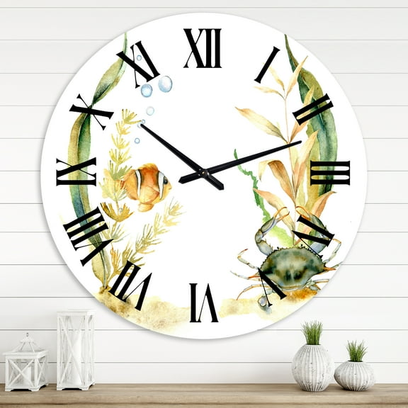 Designart 1 in Quartz Traditional Wall Clock