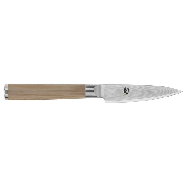 Cuchillo de pelar Shun Cutlery Classic Blonde 3,5 cm con PakkaWood