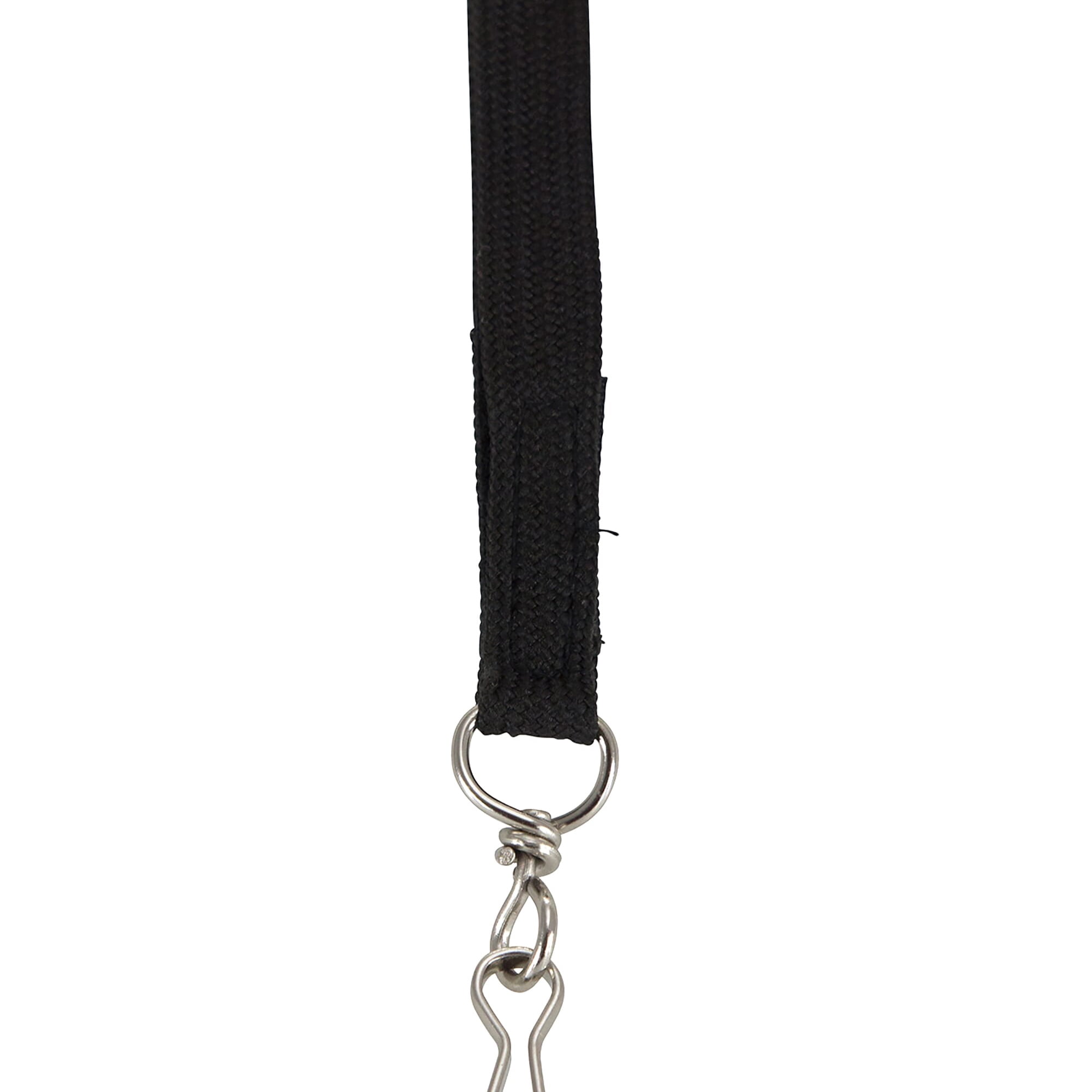 SICURIX Hook & Loop Breakaway Safety Lanyard, Flat Style, Black, Pack of 12