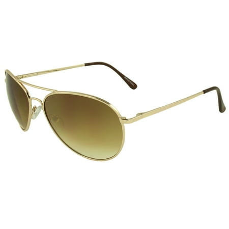 - MLC EYEWEAR Hipster Aviator Sunglasses Tri-Layer Unisex - GOLD