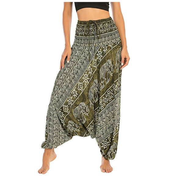 Deals of The Day!TopLLC Workout Leggings Women Men 's Hippie Boho PJs Lounge Beach Print Yoga Pants Jogging Pants Tummy Control Yoga Pants on Clearance