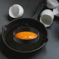 thumbnail image 1 of AURARMLET 6 Pcs Non Stick Egg Cooker Rings Creative Diy Burger For Fried Eggs Biscuits Heat Kitchen Omelette Black, 1 of 5