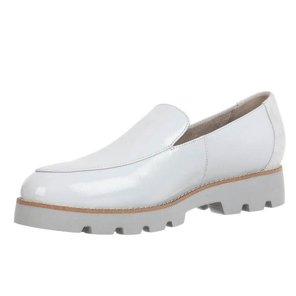 Vionic Women's Charm Kensley Oxford Patent Leather Loafers- Supportive Casual Shoes That Include Three-Zone Comfort with Orthotic Insole Arch Support, Vapor Crinkle Patent 9 Medium