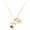 Gold, variant on Gold-tone Stemmed Rose - Large Goldtone Big Sister Heart Charm Necklace, 17.5"+2" Extender