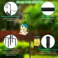 thumbnail image 2 of 92" Shepherds Hooks for Outdoor 2pack, Bird Feeder Poles with 4 Hooks, Shepherds Hook for Bird Feeders Outside with Base, Garden Pole for Hanging Plant Baskets, Weddings Decor, 2 of 8