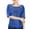 Blue, variant on Womens T Shirts Summer Solid Color Sequin Crew Neck Splicing Loose Casual Womens Summer Tops Pink M