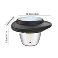 thumbnail image 3 of Solar Powered Outdoor Lights Motion Sensor Wall Security Light 3 Modes Waterproof Bright Led for Fence Yard Garden Patio Front Door Lighting, UKHBMC | Black, 3 of 9