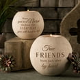thumbnail image 5 of Pavilion Gift Company Globe Candle Holder, 4"L x 4"W x 4"H, Beige, 5 of 5