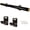 Black, variant on Pesca Innovations Fly Rod Tube Holder – Single Wall Mount – Holds 1 Fly Rod Tube – Fits 2" & 2.5" Tubes – Made in USA (Gray, Standard (2"))