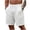 White, variant on hlysgo Mens Textured Shorts Old Money Casual Elastic Waist Drawstring Short Beach Vacation Summer Stretch Comfy Short with Pockets White,S