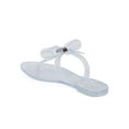 thumbnail image 3 of Wild Diva EE87 Women Glitter Jelly Bow T-Strap Slip On Thong Sandal, 3 of 5