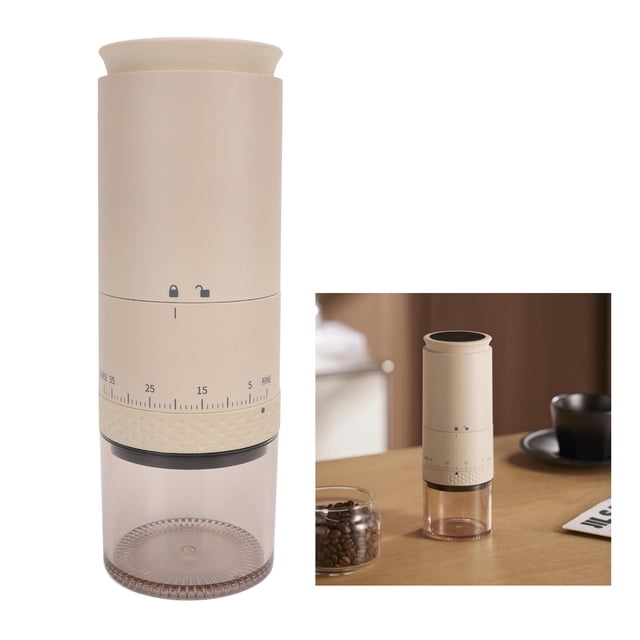 Molinillo de Café Eléctrico One Touch, 38 Configuraciones de Molienda, Recargable Por USB, Portátil para El Hogar, Oficina, Viajes