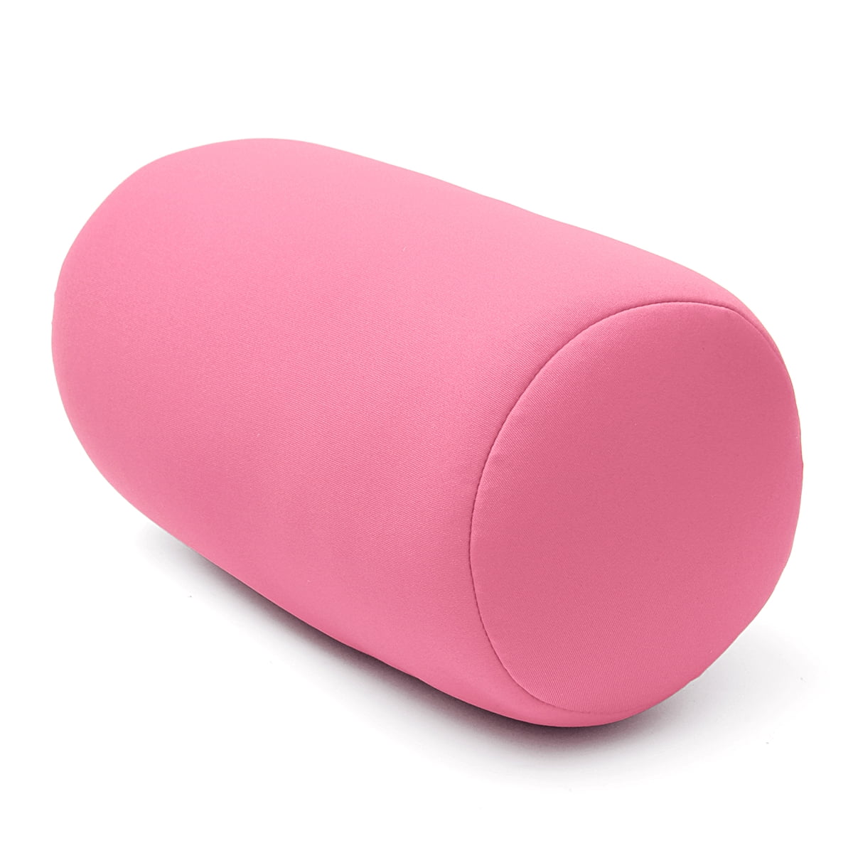 Portable Microbead Roll Pillow Neck Head Back Soft Support Cushion For