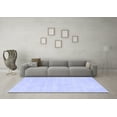 thumbnail image 3 of Ahgly Company Machine Washable Indoor Square Abstract Blue Contemporary Area Rugs, 4' Square, 3 of 4