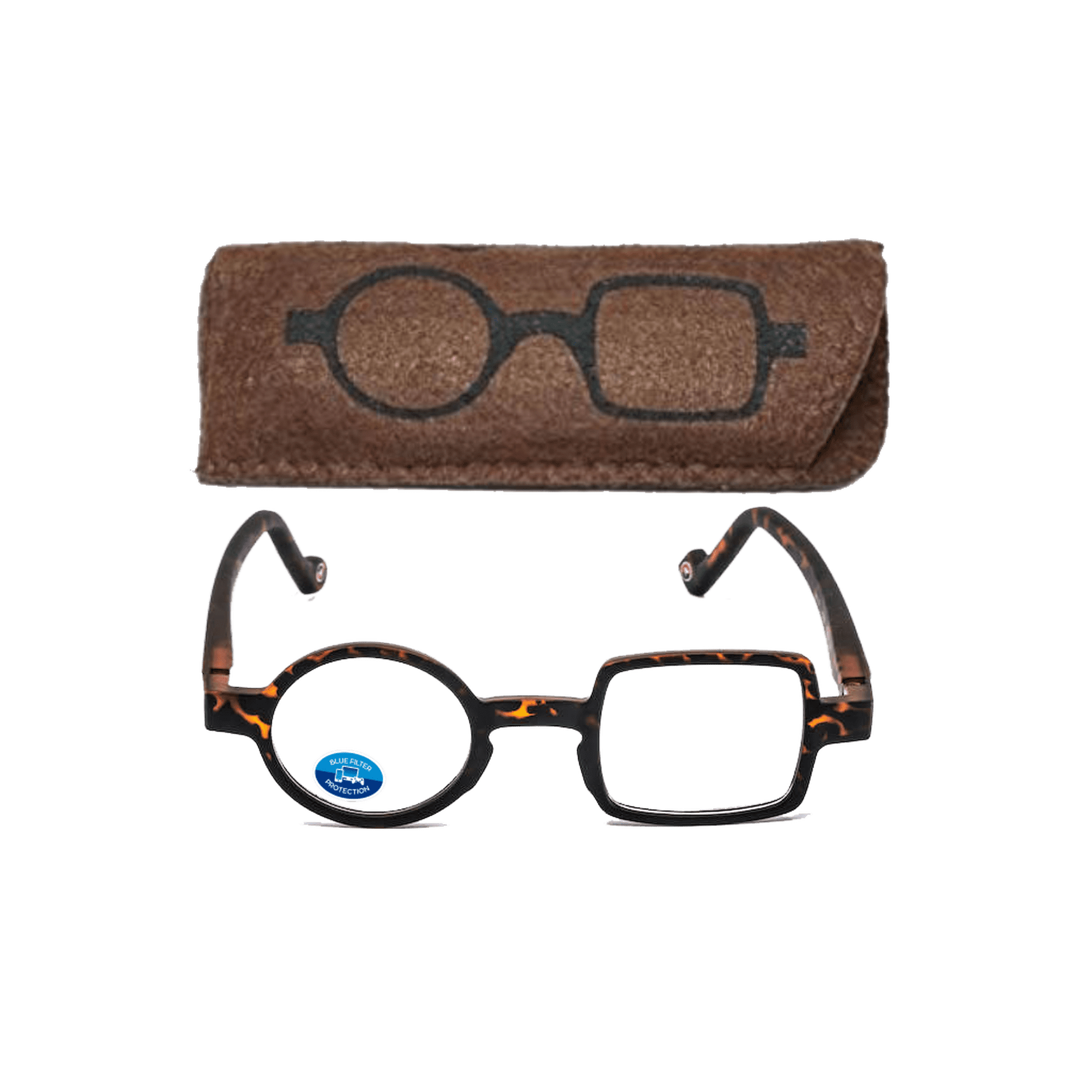 Aptica Pop Art Jim - Anti Blue Light Reading Glasses +2.50 - Unisex Eyewear - Design Readers - Presbyopia Glasses
