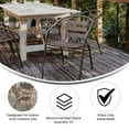 thumbnail image 2 of Flash Furniture Lila 3 Piece Bronze Indoor and Outdoor Dining Set with Slat Back Chairs, 2 of 2