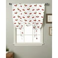 thumbnail image 2 of Cherry Fruit Retro Window Curtain for Living Room Bedroom Balcony Cafe Kitchen Tie-up Curtain, 2 of 5