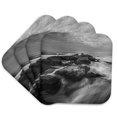 3drose, New Jersey, Pinelands National Reserve. Closeup of Maple Leaves., Set of 4 Coasters - Cork