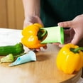 thumbnail image 4 of STARLIGHT- 2Pcs Green Pepper Corer Tool Set For Tomatoes And Peppers, Kitchen Gadget, 4 of 6