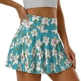 thumbnail image 3 of Xoenoiee Lily Flower Print Women's Tennis Skirt Pleated Golf Skirts with Pockets Shorts Athletic Skort for Pickleball Sports Outfits, S, 3 of 6