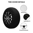 thumbnail image 2 of Pofeuu Not All Those Who Wander Are Lost 1 Print Spare Tire Wheel Cover for Car Truck SUV Camper Universal Fit Spare Tire Cover RV Spare Tire Covers-14 inch, 2 of 6