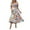 Multicolor, variant on HERESOM Sun Dresses for Women Plus Size Women's Summer Bohemian Neck Sleeves Folded Open Back Printed High Waist Short Sleeve Dress For Women