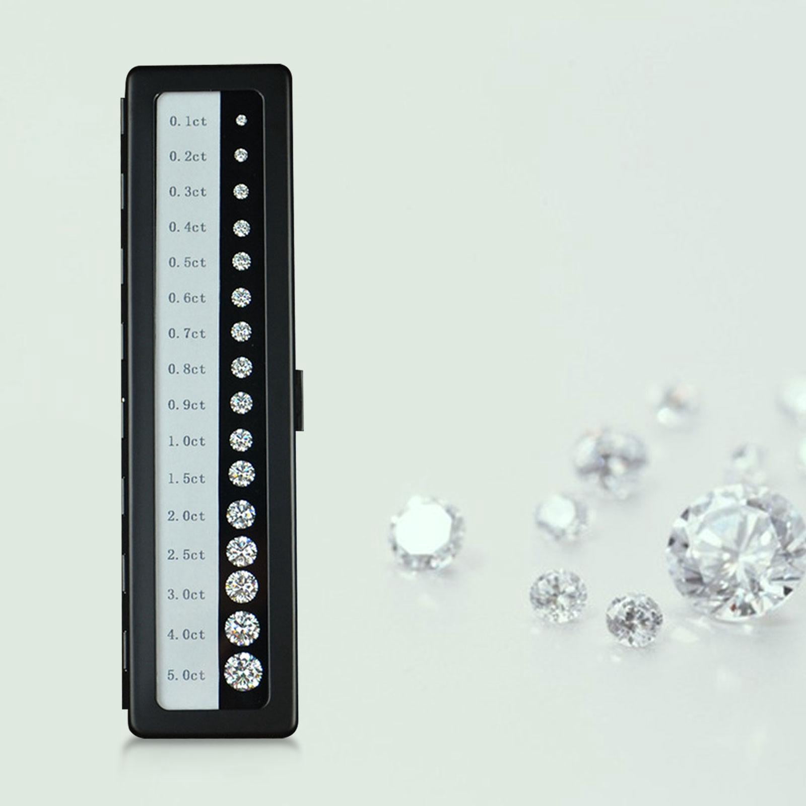 Milageto Tester Tools Diamond Weight High Accuracy Durable black