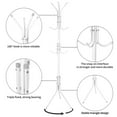 thumbnail image 3 of 68.9x17.7in Metal Coat Rack Assembled Living Room Floor Hat Clothing Display Stand Home Furniture Multi Hooks Hanging Clothes, White, 3 of 7