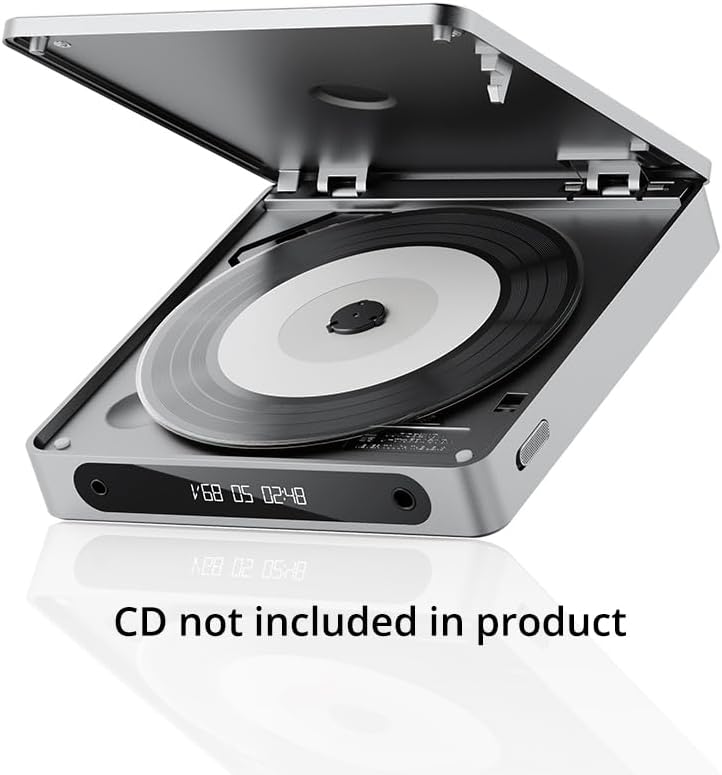 FiiO DM13 Multifunctional Portable Stereo CD Player with Long-Lasting Battery, Supports USB Ripping, Optical/coaxial/3.5mm/4.4mm outputs (Silver)