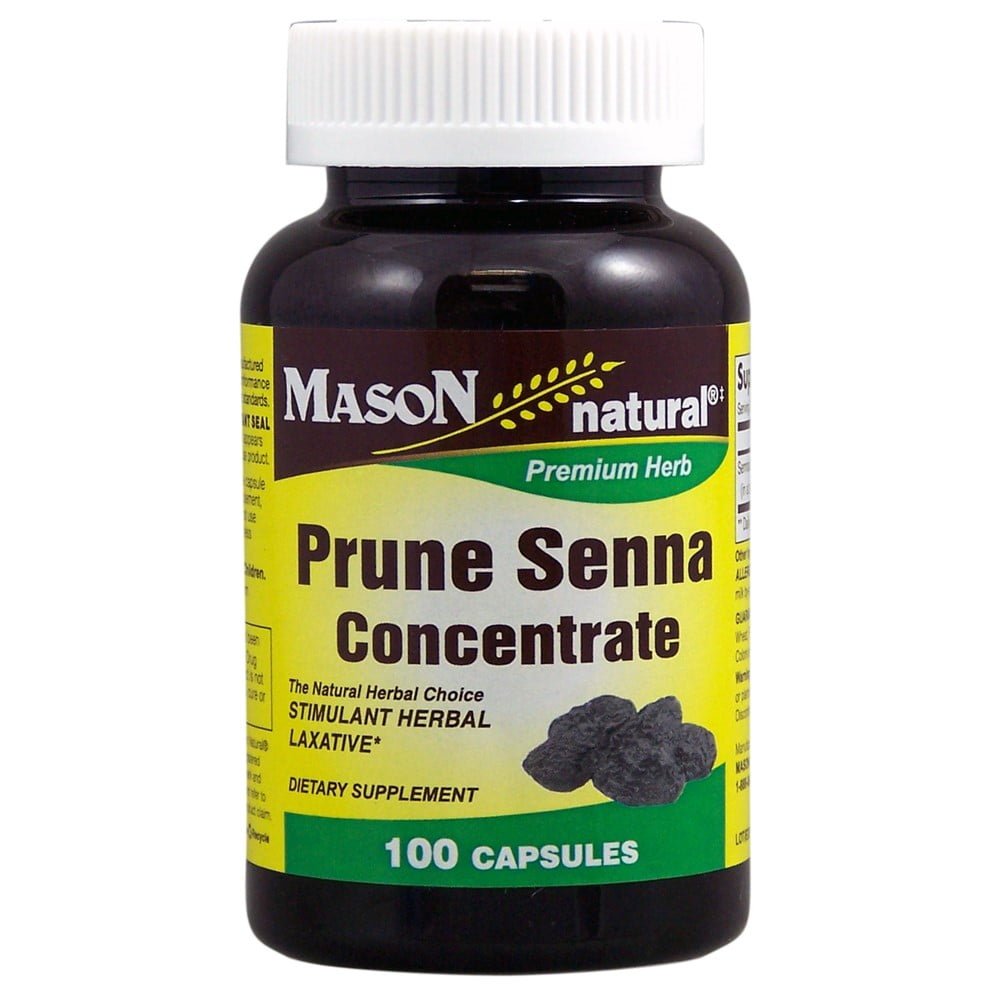 Mason Vitamins Prune Senna Concentrate Capsules, 100 Ct