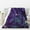 Psychedelic Leaves, variant on Throw Blanket Christmas Tree Watercolor Winter Xmas Bed 60 x 80 Inch Soft Lightweight Fluffy Warm for Sofa Couch All Seasons Cozy Cover Quilt