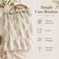 thumbnail image 6 of Farmhouse Stove Skirt Oven Curtain for Kitchen Decor – Cotton Blend Stove Curtain with Lace Ruffle Trim and Ribbon Ties – Oven Curtain Cover for Cottage Kitchen (G), 6 of 6