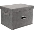 thumbnail image 1 of Boîtes de Rangement avec Couvercles, Bacs de Rangement Décoratifs, Panier de Rangement en Tissu Pliable, 1 of 4