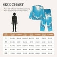 thumbnail image 4 of Honeii Heart Shaped Cloud Print Women's Pajama Sets Long Sleeve Button Down Sleepwear Nightwear Soft Pjs Lounge Sets 2PCS-Medium, 4 of 7