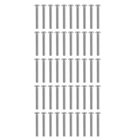 

50Pcs Button Head Socket Caps Screws Galvanized Steel M4 for Classified Instruments Electronics2802-0004-0030