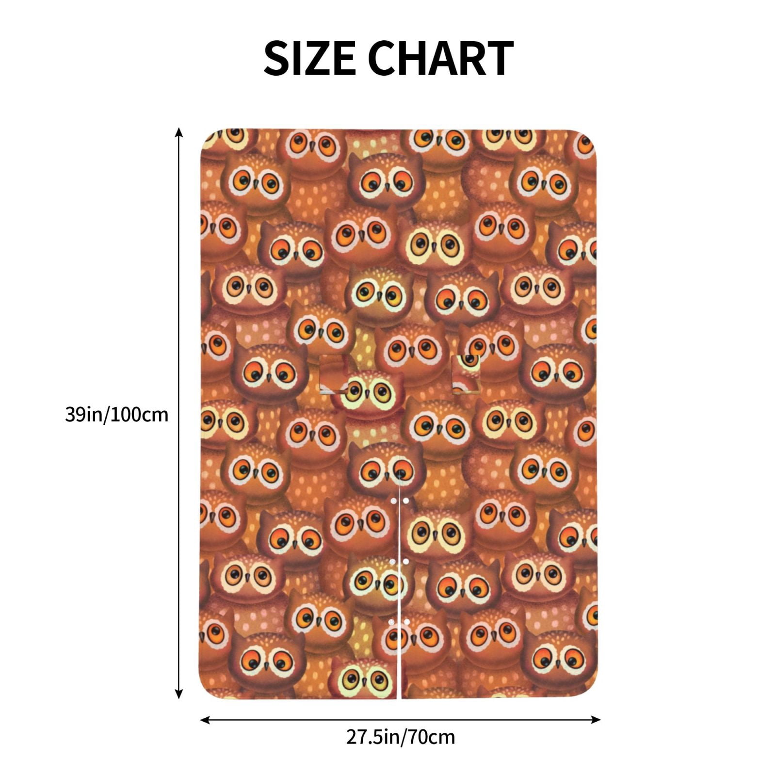 Naloa Brown Owl Baby Car Seat Cover, Breathable Baby Carrier Cover, Multiuse Baby Carrier Cover & Nursing Breastfeeding Cover
