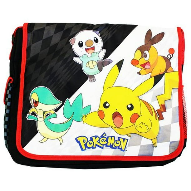 Pokémon Messenger Bag Pokemon Pikachu Black & White New 054858