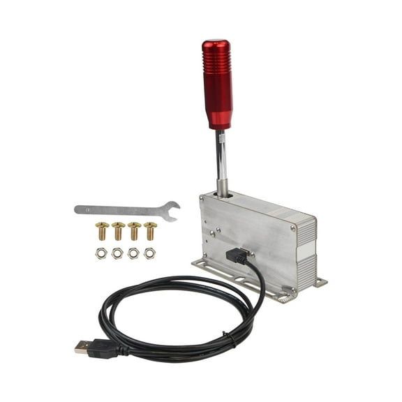 USB Sequential Shifter Game Accessories Racing Handbrake Red