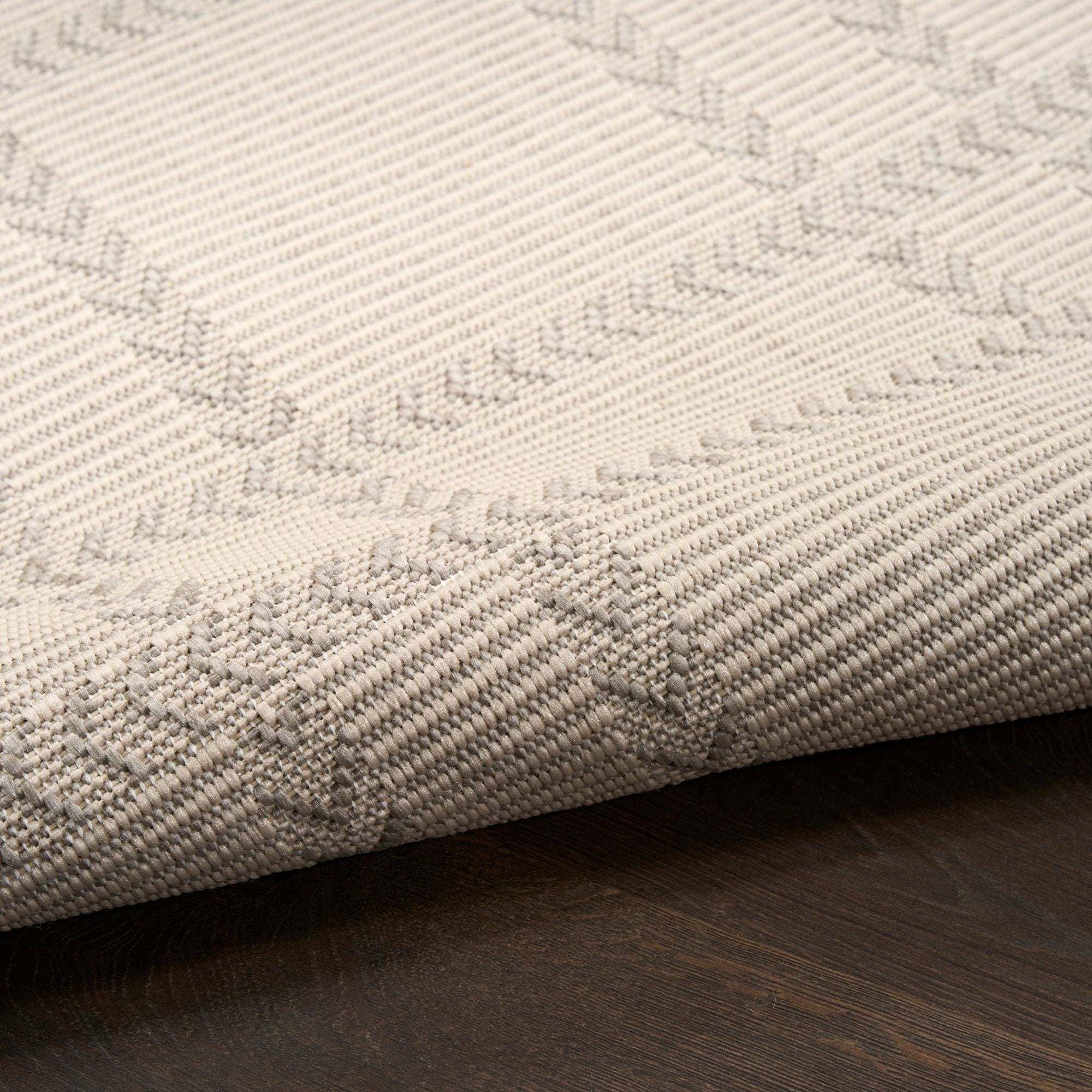 Nourison Horizon Indoor/Outdoor 3' x 5' Grey Modern Rug