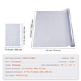 thumbnail image 6 of KFFKFF 12" x 24" Transparent Clear Table Cover Protector, 1.5 mm Thick PVC Plastic Tablecloth, Waterproof Tablecloth for Writing Desk, Coffee Table, Dining Room Table, 6 of 9