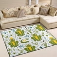 thumbnail image 6 of SKYSONIC Area Rug Pad Cute Frogs Grass On White Nursery Rugs Floor Mat for Kids Playing Room Living Room Bedroom, 63 x 48 inch, 6 of 6