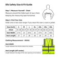 thumbnail image 2 of Chaleco De Seguridad Dib Chaleco Reflectante Ansi Clase 2 De Alta Visibilidad Con Bolsillos Y Cremallera Hi Vis Yellow 5 Pack Xl, 2 of 5