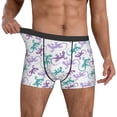 thumbnail image 3 of Men's Boxer Briefs, Color Sketch Cute Lizard Gecko Soft Comfy Mens Underwear Boxer Briefs Breathable With Widen Waist, 3 of 7