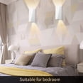thumbnail image 3 of 10W LED Luz de pared interior Lámpara decorativa Moderna creativa Diseño de iluminación original Luces de aluminio para dormitorio Pasillo de casa Sala de estar Blanco cálido Adepaton GX-524, 3 of 4