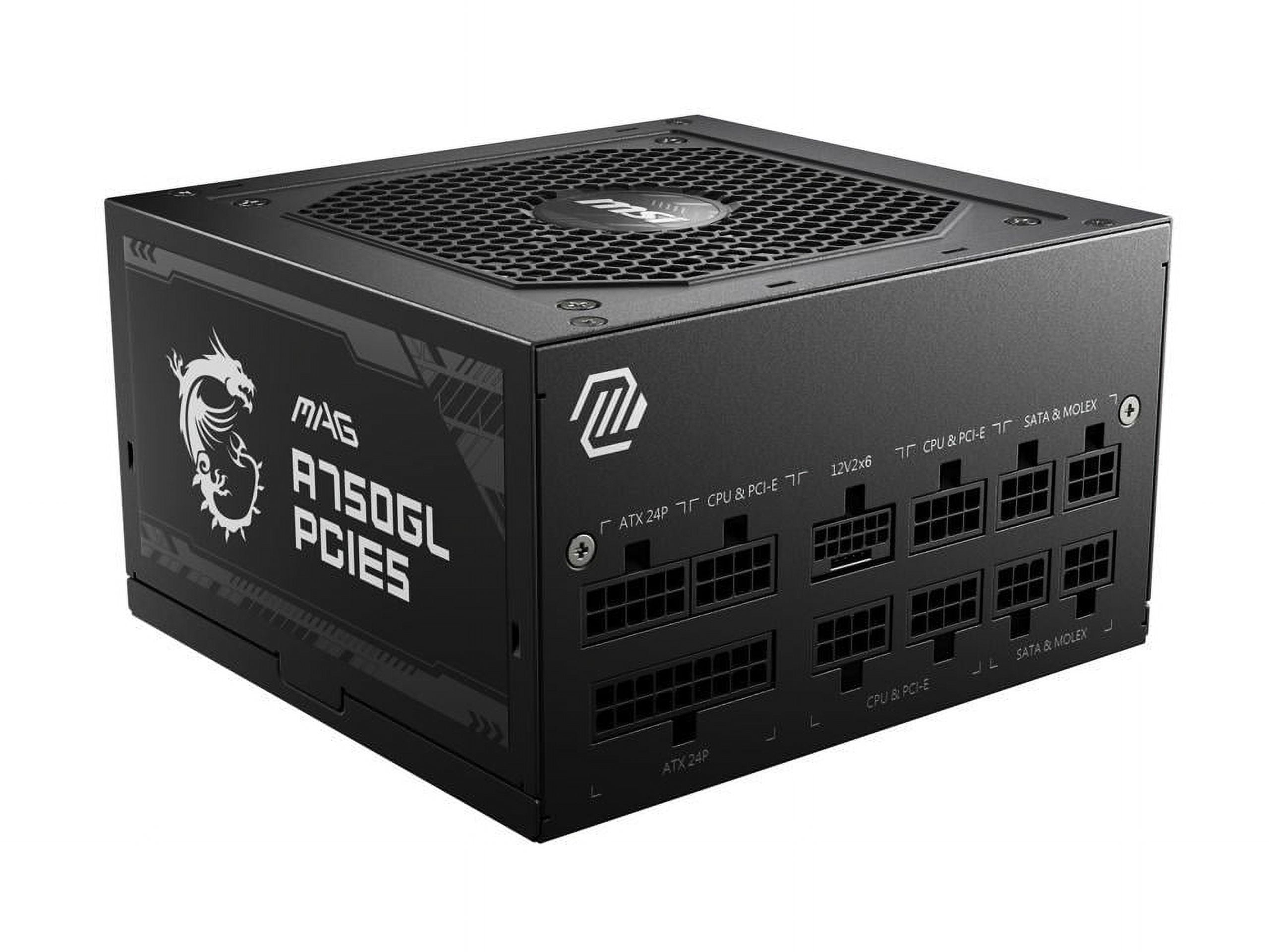 MSI MAG A750GL PCIE5 750W MSI MAG A750GL PCIE5 ATX 3.0 Gold Modular PSU \u2014 Computer Orbit