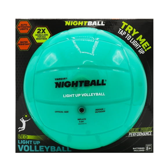 Nightball LED Volleyball - Briller dans l'Obscurité - Équipement de Volleyball en Plein Air pour les Adolescents - Cadeau Adolescent Vieux (Talon)