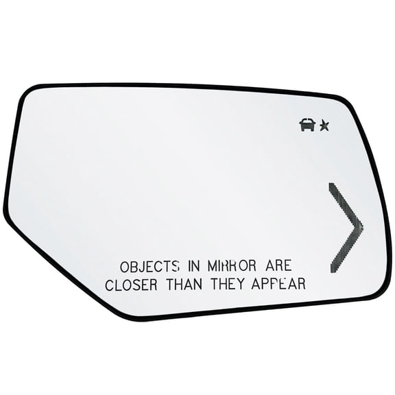 Rugged TUFF Passenger Right Side Mirror Glass Replacement for 15-20 Suburban Tahoe, Yukon BSM Signal LED (Heated)
